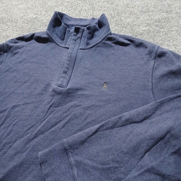 Polo Ralph Lauren Sweater Mens Large Quarter Zip Pullover Penguin Casual - Picture 1 of 5